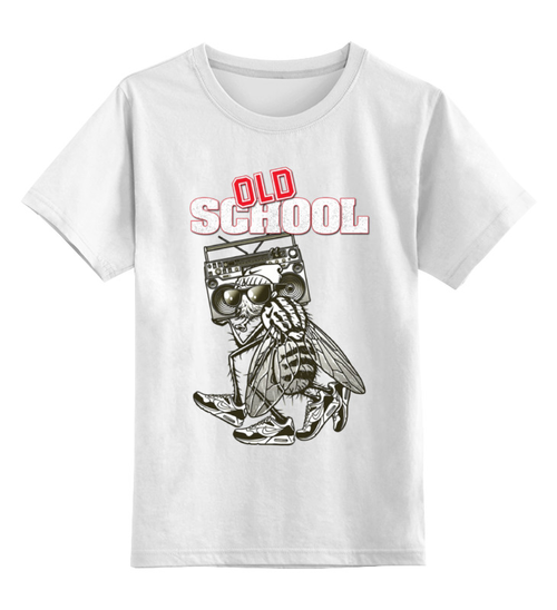 Заказать детскую футболку в Москве. Детская футболка классическая унисекс Old School art от Leichenwagen - готовые дизайны и нанесение принтов.