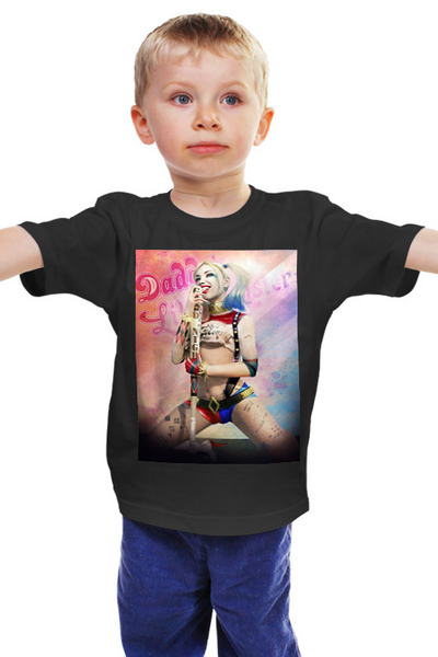 Заказать детскую футболку в Москве. Детская футболка классическая унисекс Харли Квинн от Дана Столыпина - готовые дизайны и нанесение принтов.