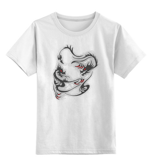 Заказать детскую футболку в Москве. Детская футболка классическая унисекс Два дракона от valezar - готовые дизайны и нанесение принтов.