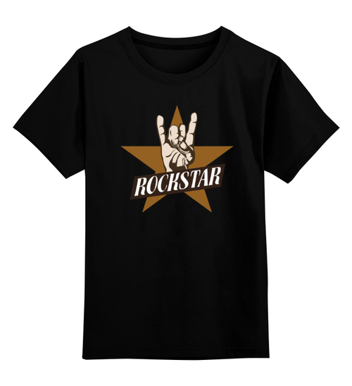 Заказать детскую футболку в Москве. Детская футболка классическая унисекс Рок-звезда от gopotol - готовые дизайны и нанесение принтов.