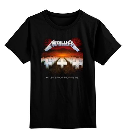 Заказать детскую футболку в Москве. Детская футболка классическая унисекс Metallica "Master of Puppets" от prokop7 - готовые дизайны и нанесение принтов.