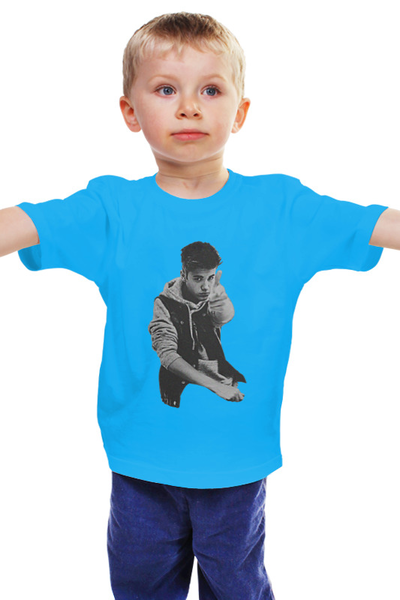 Заказать детскую футболку в Москве. Детская футболка классическая унисекс Justin Bieber от Антон Величко - готовые дизайны и нанесение принтов.