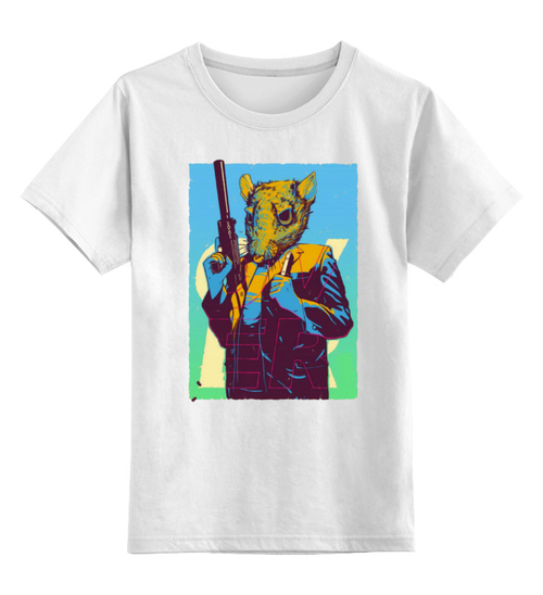 Заказать детскую футболку в Москве. Детская футболка классическая унисекс Крыса с пушкой от Leichenwagen - готовые дизайны и нанесение принтов.