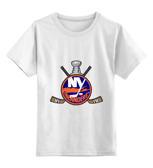 Заказать детскую футболку в Москве. Детская футболка классическая унисекс Нью-Йорк Айлендерс  от kspsshop - готовые дизайны и нанесение принтов.