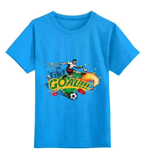 Заказать детскую футболку в Москве. Детская футболка классическая унисекс Футбол от Ирина - готовые дизайны и нанесение принтов.