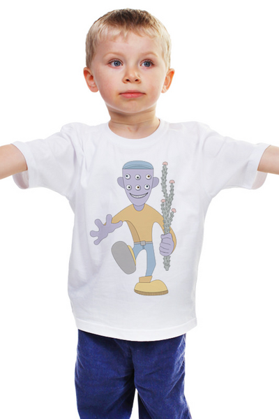 Заказать детскую футболку в Москве. Детская футболка классическая унисекс FUNNY MONSTER1 от polinanikm@gmail.com - готовые дизайны и нанесение принтов.