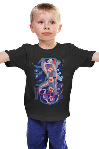 Заказать детскую футболку в Москве. Детская футболка классическая унисекс С абстрактным рисунком от Vadim Koval - готовые дизайны и нанесение принтов.