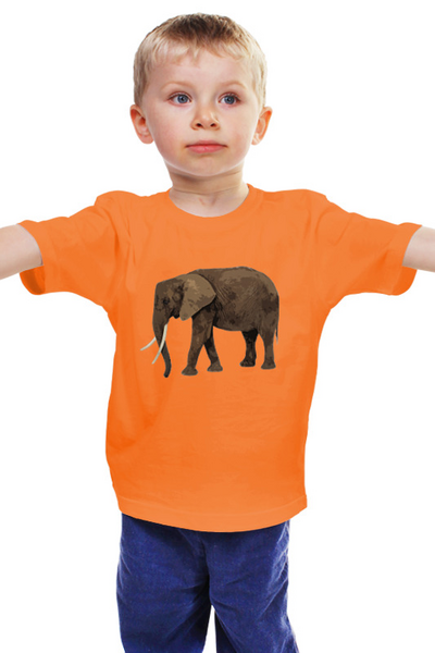 Заказать детскую футболку в Москве. Детская футболка классическая унисекс Слоник от BAD OWL - готовые дизайны и нанесение принтов.