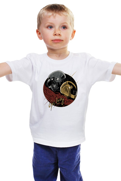 Заказать детскую футболку в Москве. Детская футболка классическая унисекс Get lucky  от ПРИНТЫ ПЕЧАТЬ  - готовые дизайны и нанесение принтов.