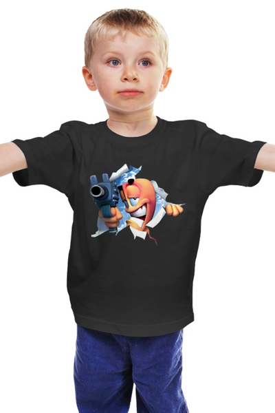 Заказать детскую футболку в Москве. Детская футболка классическая унисекс Супергерой  от ПРИНТЫ ПЕЧАТЬ  - готовые дизайны и нанесение принтов.