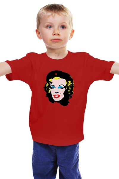 Заказать детскую футболку в Москве. Детская футболка классическая унисекс Che Guevara- Marilyn Monroe от zen4@bk.ru - готовые дизайны и нанесение принтов.