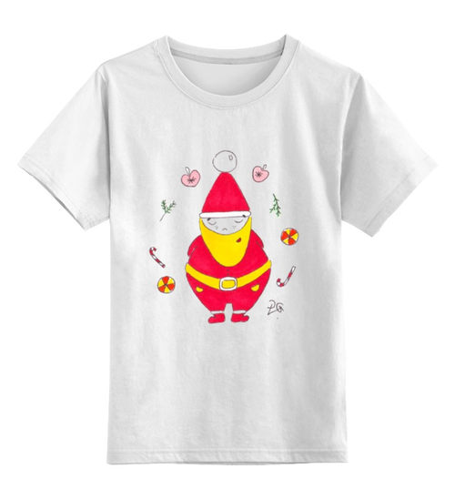 Заказать детскую футболку в Москве. Детская футболка классическая унисекс С Новым годом! от galkagalka - готовые дизайны и нанесение принтов.