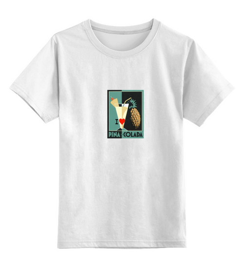 Заказать детскую футболку в Москве. Детская футболка классическая унисекс PINA-COLADA от gent777 - готовые дизайны и нанесение принтов.
