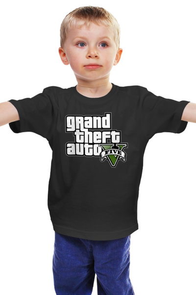 Заказать детскую футболку в Москве. Детская футболка классическая унисекс GTA 5 от Nos  - готовые дизайны и нанесение принтов.