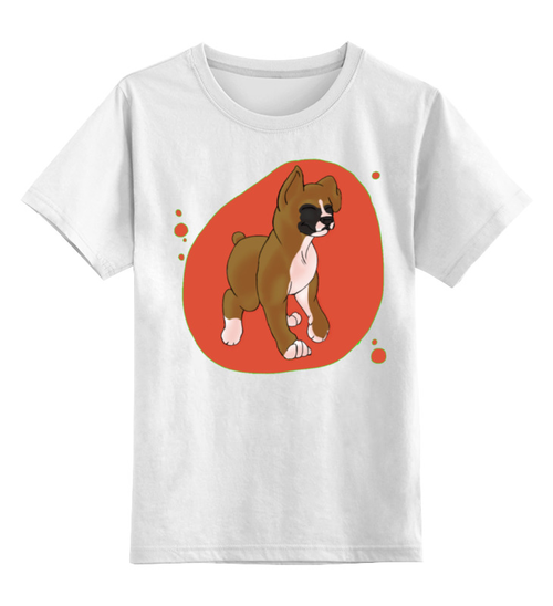 Заказать детскую футболку в Москве. Детская футболка классическая унисекс Boxers puppy от Команда помощи немецким боксерам - готовые дизайны и нанесение принтов.