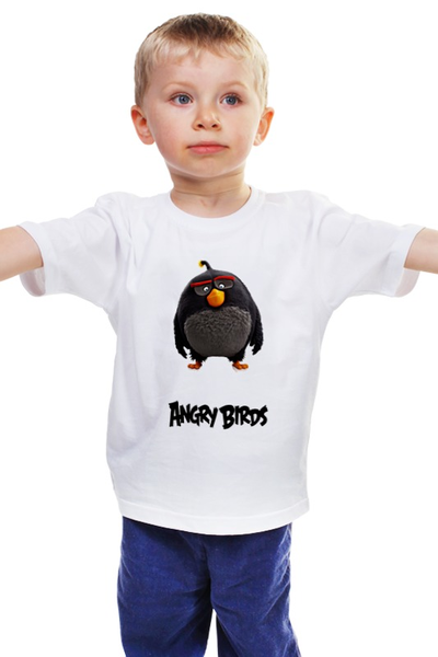 Заказать детскую футболку в Москве. Детская футболка классическая унисекс Angry Birds от denis01001 - готовые дизайны и нанесение принтов.