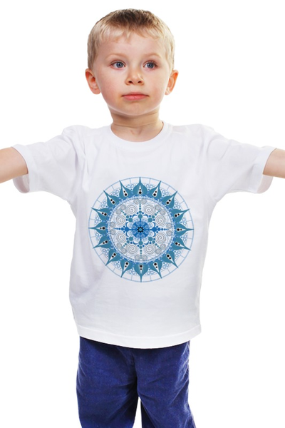 Заказать детскую футболку в Москве. Детская футболка классическая унисекс Мандала для счастья в личной жизни от Lubi.Shop - готовые дизайны и нанесение принтов.