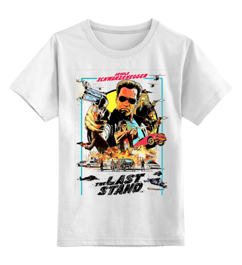 Заказать детскую футболку в Москве. Детская футболка классическая унисекс Arnold Schwarzenegger от Leichenwagen - готовые дизайны и нанесение принтов.