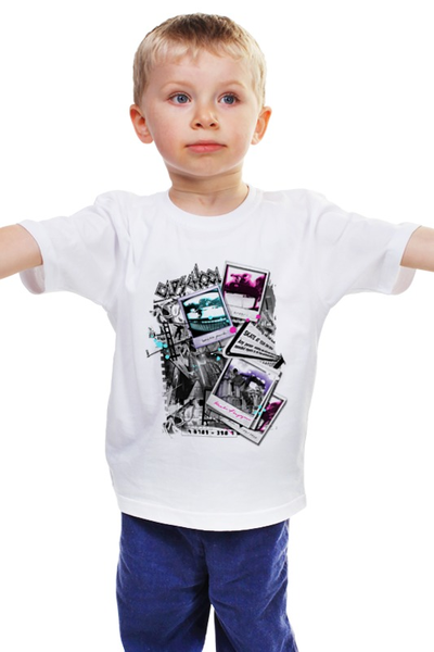 Заказать детскую футболку в Москве. Детская футболка классическая унисекс OLD SCHOOL от CoolDesign - готовые дизайны и нанесение принтов.