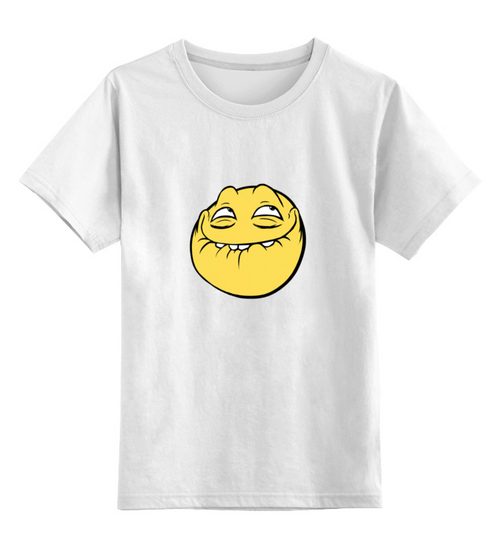 Заказать детскую футболку в Москве. Детская футболка классическая унисекс лицо mem от THE_NISE  - готовые дизайны и нанесение принтов.