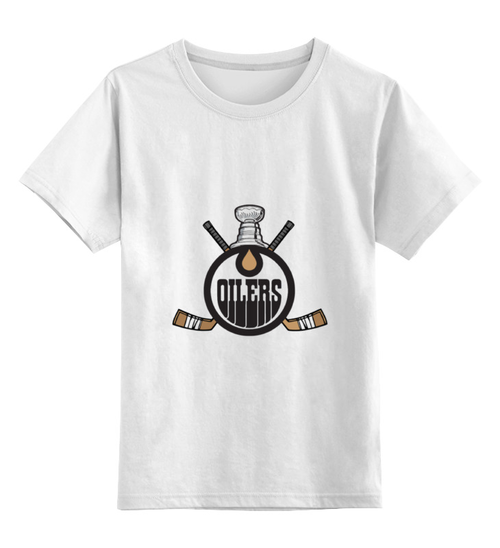 Заказать детскую футболку в Москве. Детская футболка классическая унисекс Эдмонтон Ойлерз от kspsshop - готовые дизайны и нанесение принтов.