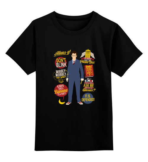 Заказать детскую футболку в Москве. Детская футболка классическая унисекс Doctor Who  от cherdantcev - готовые дизайны и нанесение принтов.