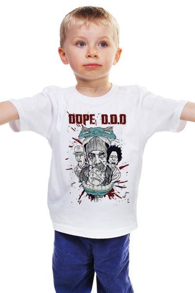 Заказать детскую футболку в Москве. Детская футболка классическая унисекс Dope D.O.D от denis01001 - готовые дизайны и нанесение принтов.