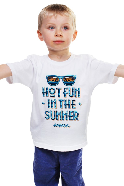 Заказать детскую футболку в Москве. Детская футболка классическая унисекс Summer  от ПРИНТЫ ПЕЧАТЬ  - готовые дизайны и нанесение принтов.