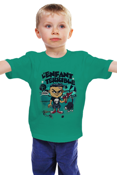 Заказать детскую футболку в Москве. Детская футболка классическая унисекс L'enfant terrible  от ПРИНТЫ ПЕЧАТЬ  - готовые дизайны и нанесение принтов.