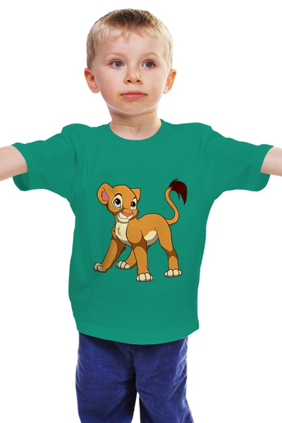 Заказать детскую футболку в Москве. Детская футболка классическая унисекс Львенок от valezar - готовые дизайны и нанесение принтов.