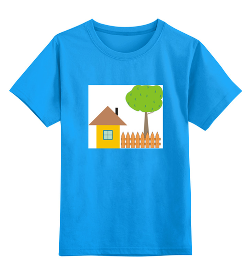 Заказать детскую футболку в Москве. Детская футболка классическая унисекс ьаьушкин домик от nikol - готовые дизайны и нанесение принтов.