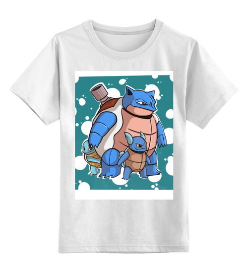 Заказать детскую футболку в Москве. Детская футболка классическая унисекс Эволюция Сквиртла от scoopysmith - готовые дизайны и нанесение принтов.