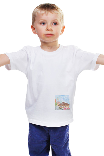 Заказать детскую футболку в Москве. Детская футболка классическая унисекс Милый домик от полина - готовые дизайны и нанесение принтов.