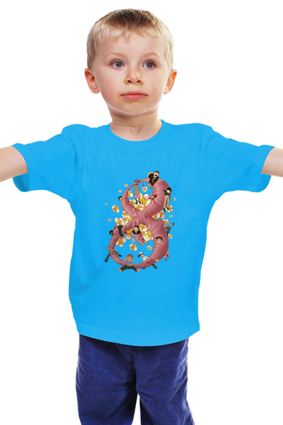 Заказать детскую футболку в Москве. Детская футболка классическая унисекс 8 марта, мужчины! от coolmag - готовые дизайны и нанесение принтов.