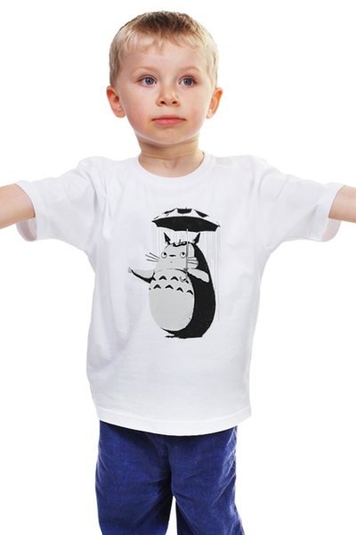 Заказать детскую футболку в Москве. Детская футболка классическая унисекс Дождливый день от totorian - готовые дизайны и нанесение принтов.