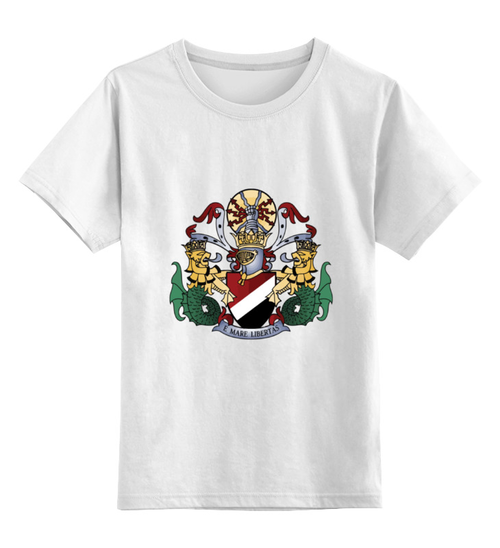 Заказать детскую футболку в Москве. Детская футболка классическая унисекс Sealand White от Agent J - готовые дизайны и нанесение принтов.