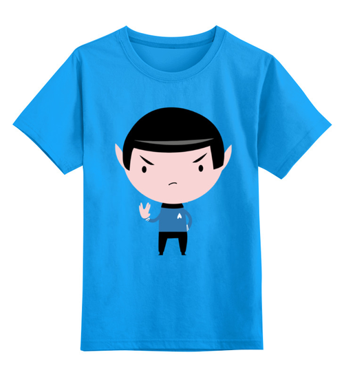 Заказать детскую футболку в Москве. Детская футболка классическая унисекс Спок (Star Trek) от coolmag - готовые дизайны и нанесение принтов.