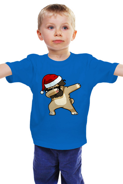 Заказать детскую футболку в Москве. Детская футболка классическая унисекс Dabbing Dog от skynatural - готовые дизайны и нанесение принтов.