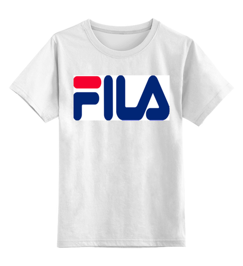 Заказать детскую футболку в Москве. Детская футболка классическая унисекс FILA IP от vitya vitya - готовые дизайны и нанесение принтов.