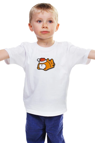 Заказать детскую футболку в Москве. Детская футболка классическая унисекс Новый год от queen  - готовые дизайны и нанесение принтов.