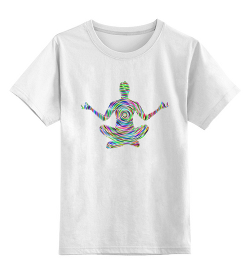 Заказать детскую футболку в Москве. Детская футболка классическая унисекс Лотос Медитация от MariYang  - готовые дизайны и нанесение принтов.
