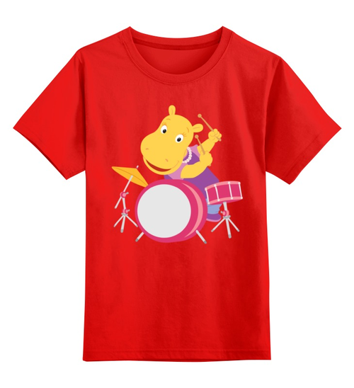 Заказать детскую футболку в Москве. Детская футболка классическая унисекс Бегемот от cherdantcev - готовые дизайны и нанесение принтов.
