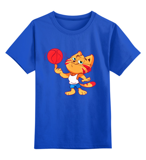 Заказать детскую футболку в Москве. Детская футболка классическая унисекс Баскетбол от T-shirt print  - готовые дизайны и нанесение принтов.