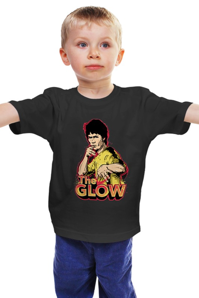 Заказать детскую футболку в Москве. Детская футболка классическая унисекс Брюс Ли (The Glow) от coolmag - готовые дизайны и нанесение принтов.