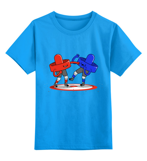 Заказать детскую футболку в Москве. Детская футболка классическая унисекс Аэрохоккей от nadegda - готовые дизайны и нанесение принтов.