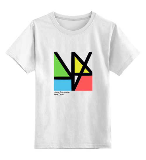 Заказать детскую футболку в Москве. Детская футболка классическая унисекс New Order ‎/ Music Complete от OEX design - готовые дизайны и нанесение принтов.