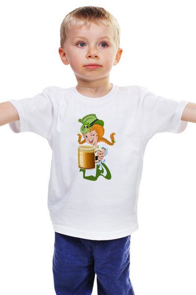 Заказать детскую футболку в Москве. Детская футболка классическая унисекс День Св. Патрика от Ирина - готовые дизайны и нанесение принтов.