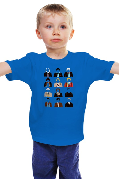 Заказать детскую футболку в Москве. Детская футболка классическая унисекс Двенадцать Докторов от printik - готовые дизайны и нанесение принтов.