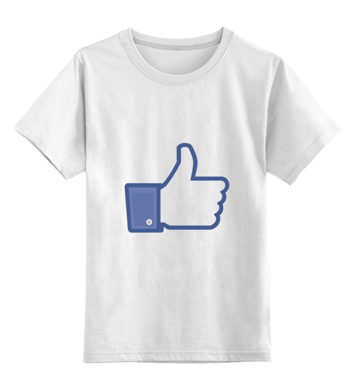Заказать детскую футболку в Москве. Детская футболка классическая унисекс Палец вверх (Like) от YellowCloverShop - готовые дизайны и нанесение принтов.