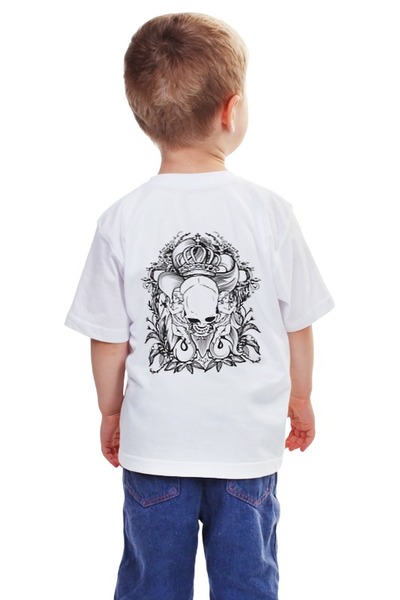 Заказать детскую футболку в Москве. Детская футболка классическая унисекс Череп от monoginopediym - готовые дизайны и нанесение принтов.